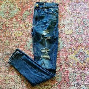 AE Hi-Rise Distressed Jegging Jeans
